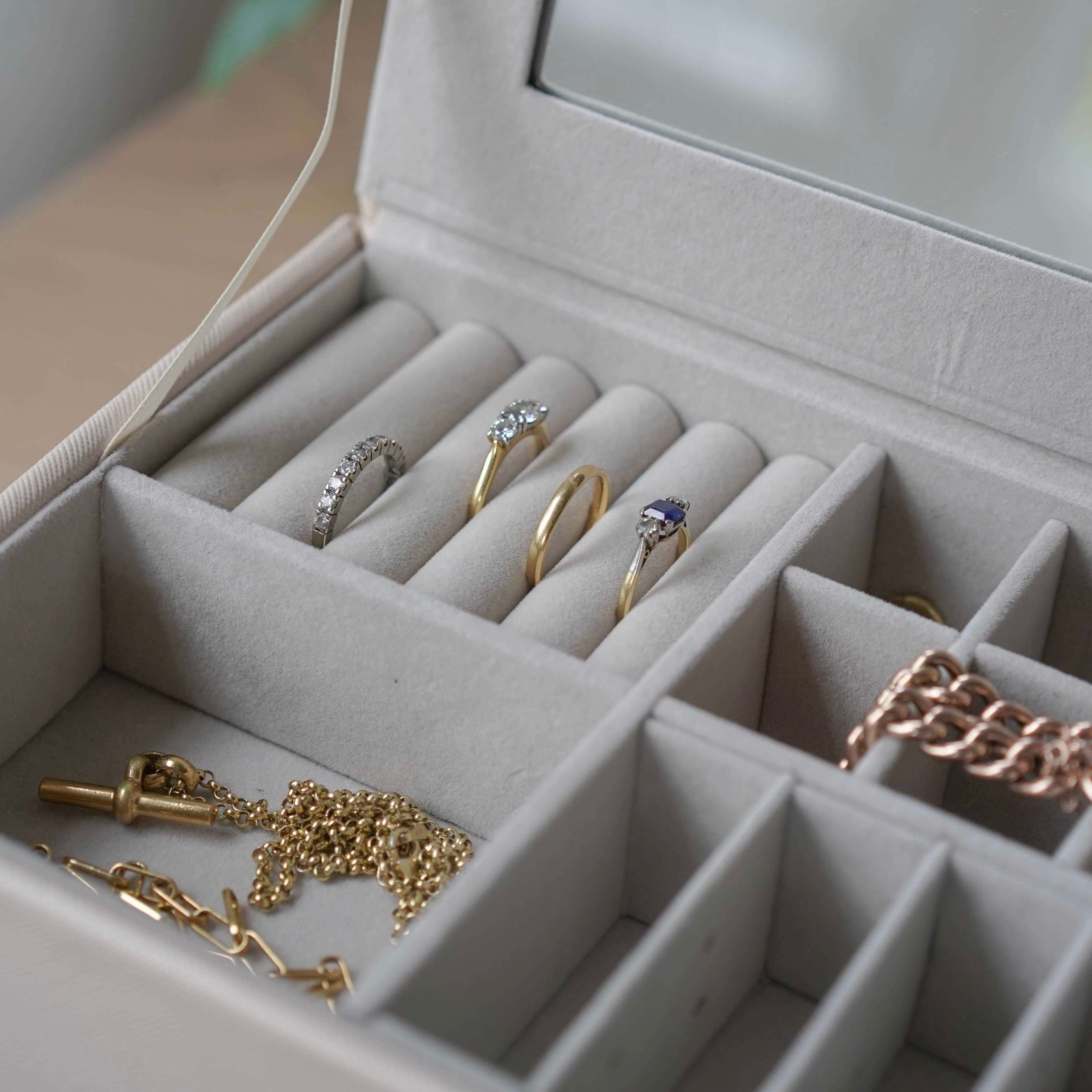 Personalised Two Tier Jewellery Box With Drawer