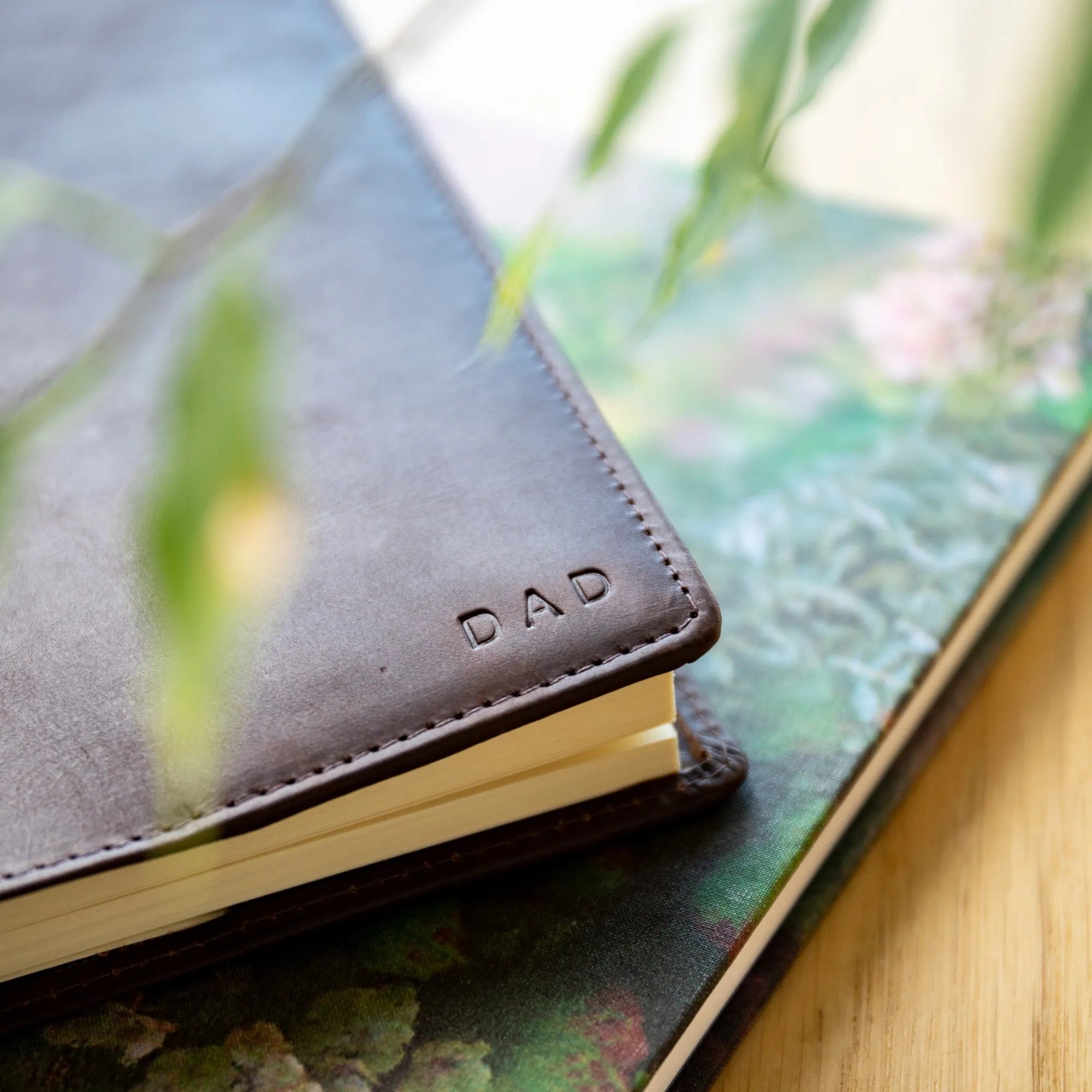 Personalised Refillable Leather Notebook - Brown