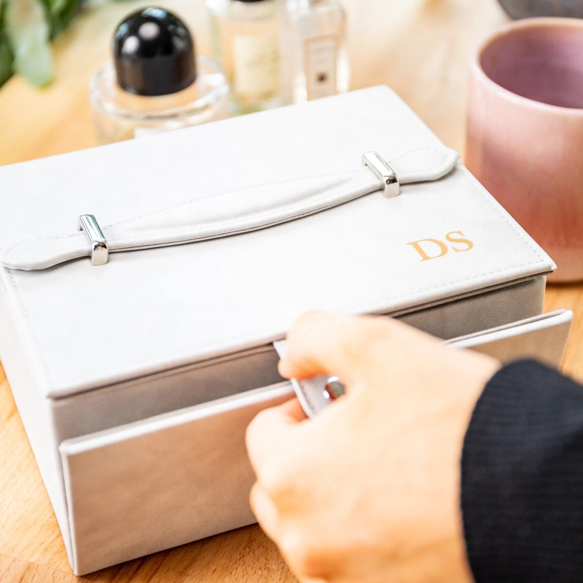 Personalised Two Tier Jewellery Box With Drawer