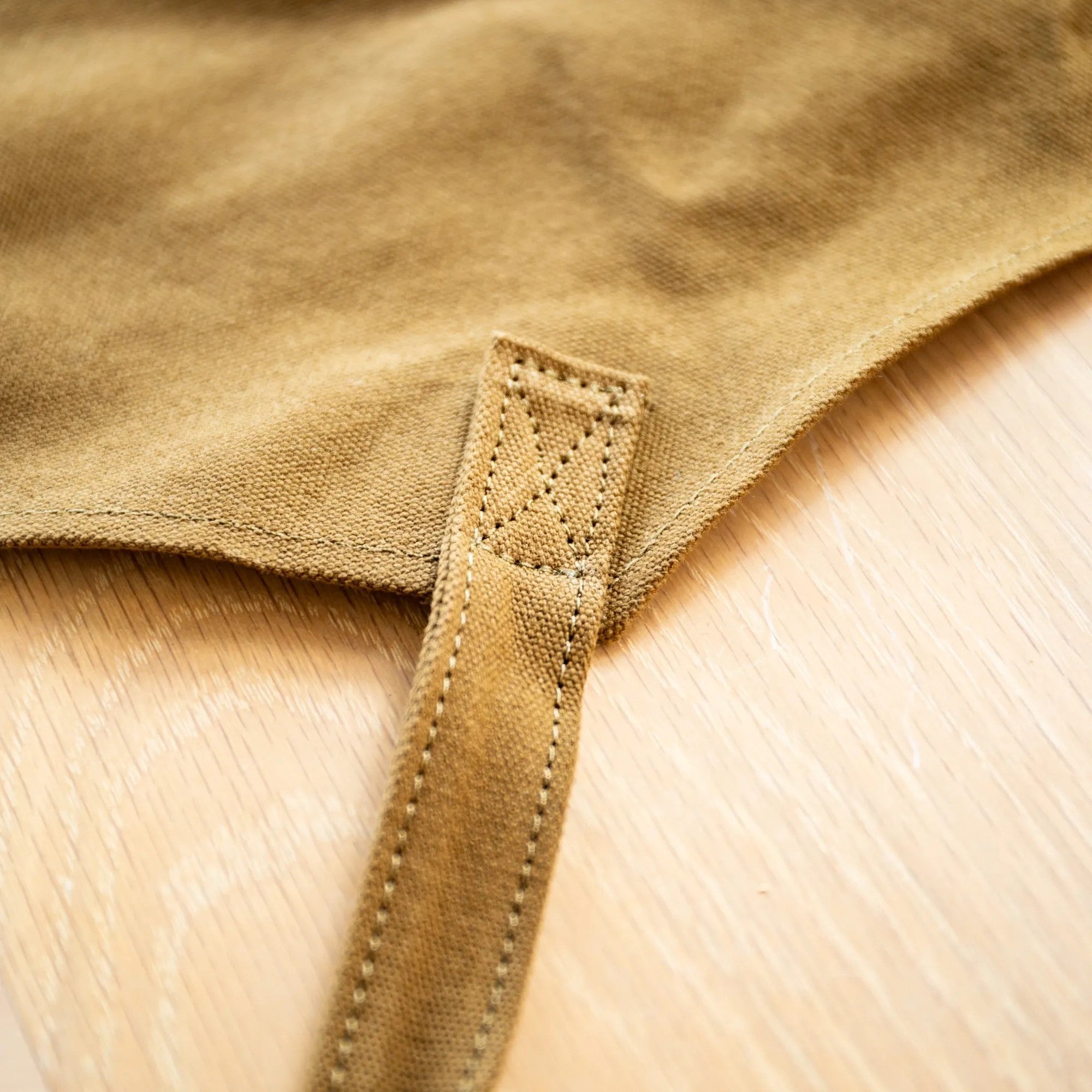 Personalised Leather and Canvas Apron - Olive