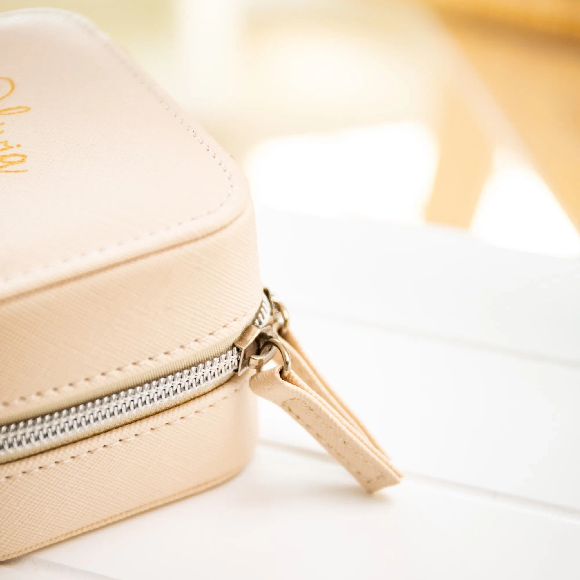 Personalised Saffiano Travel Jewellery Box