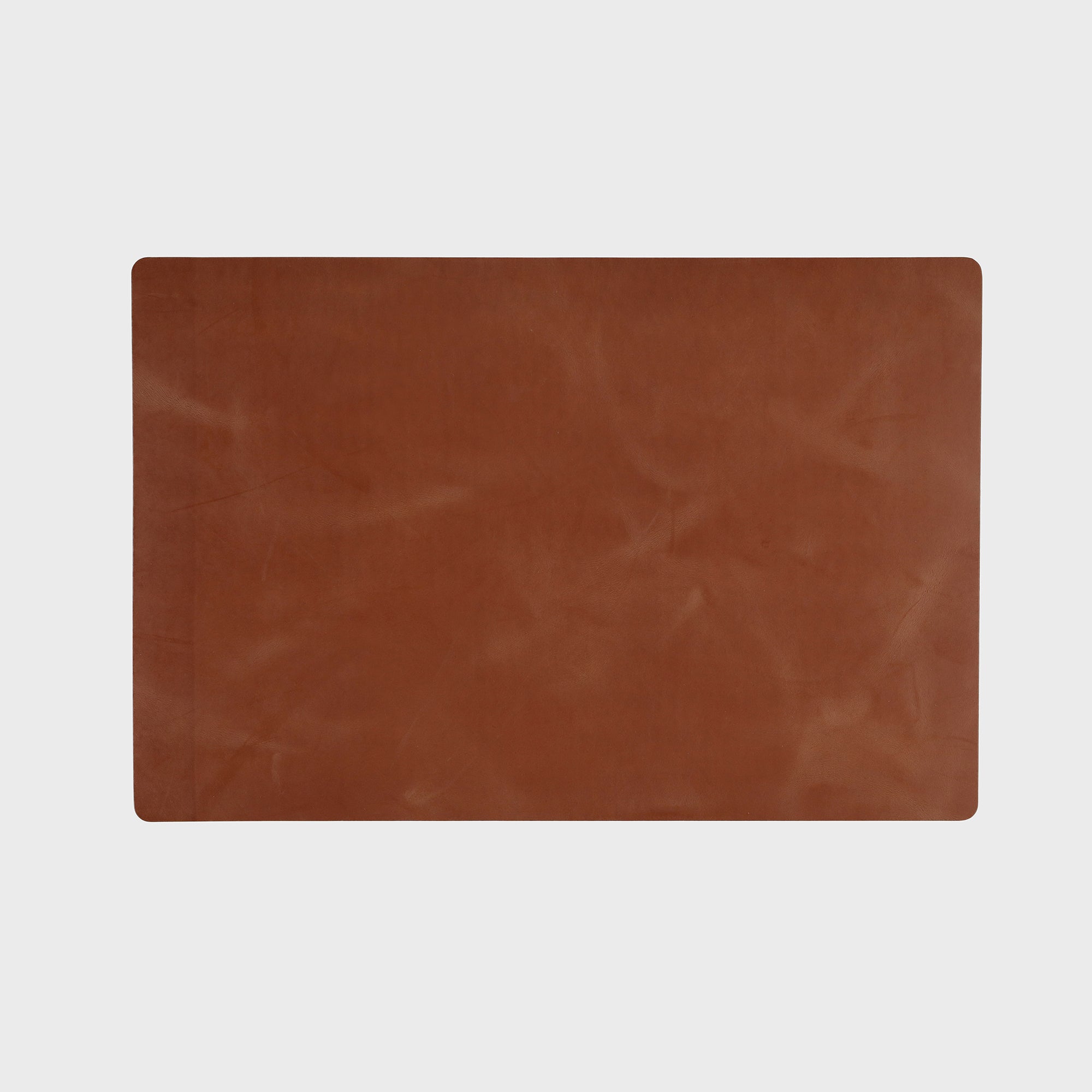 Personalised Leather Desk Mat -Tan