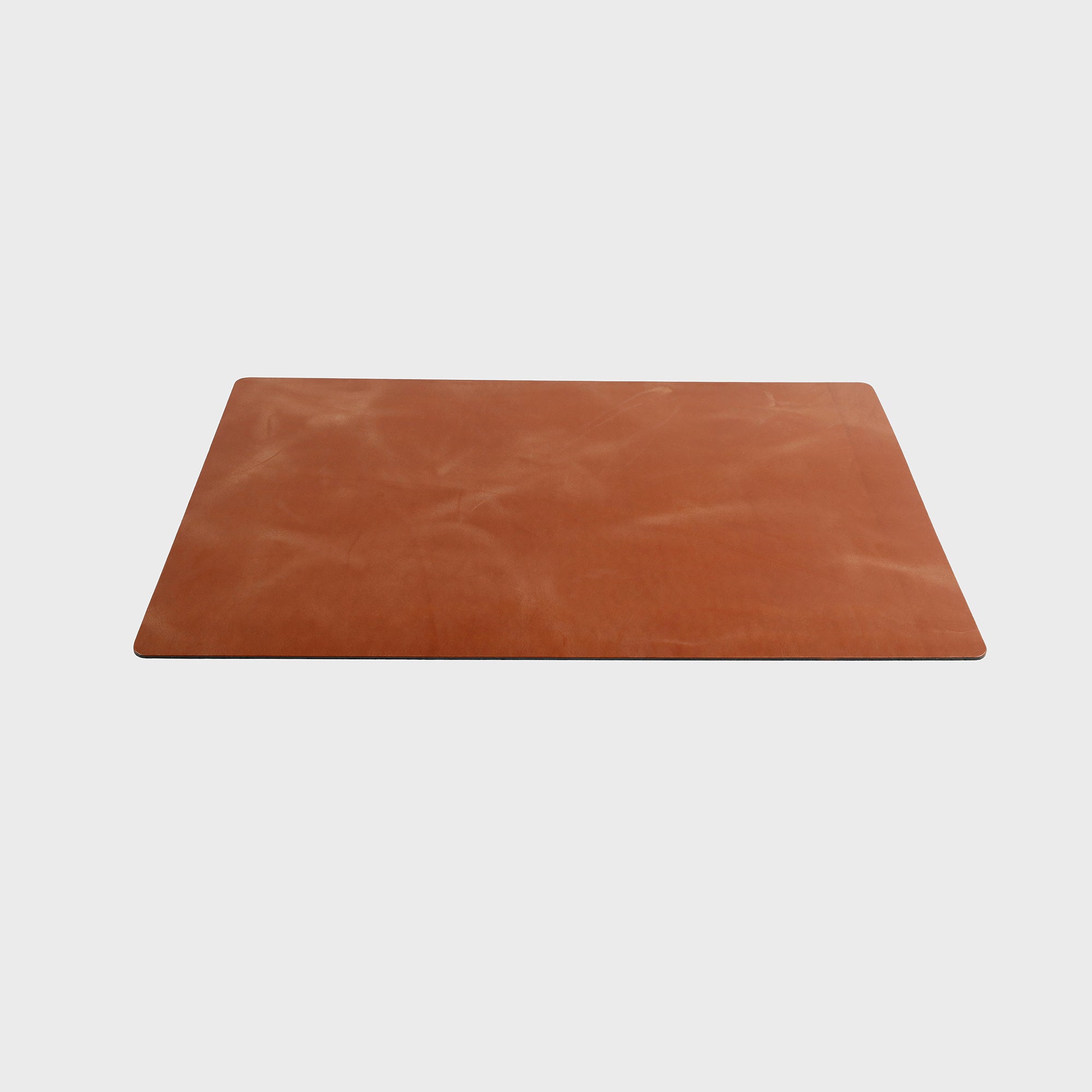 Personalised Leather Desk Mat -Tan