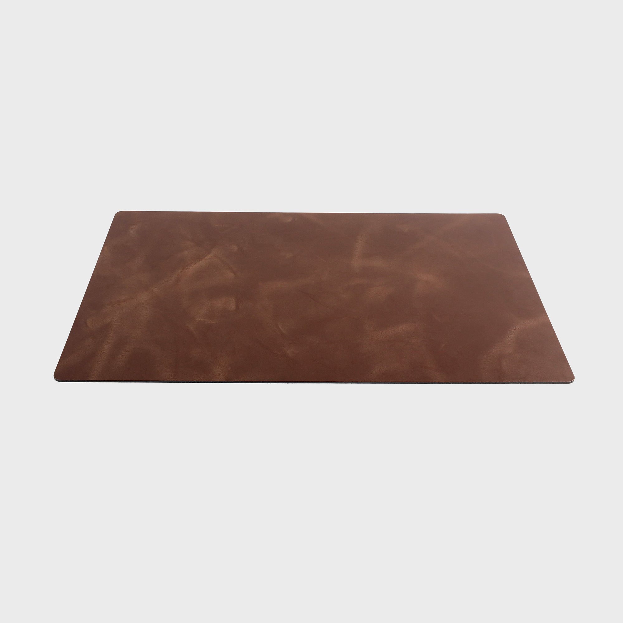 Personalised Leather Desk Mat - Oak Brown