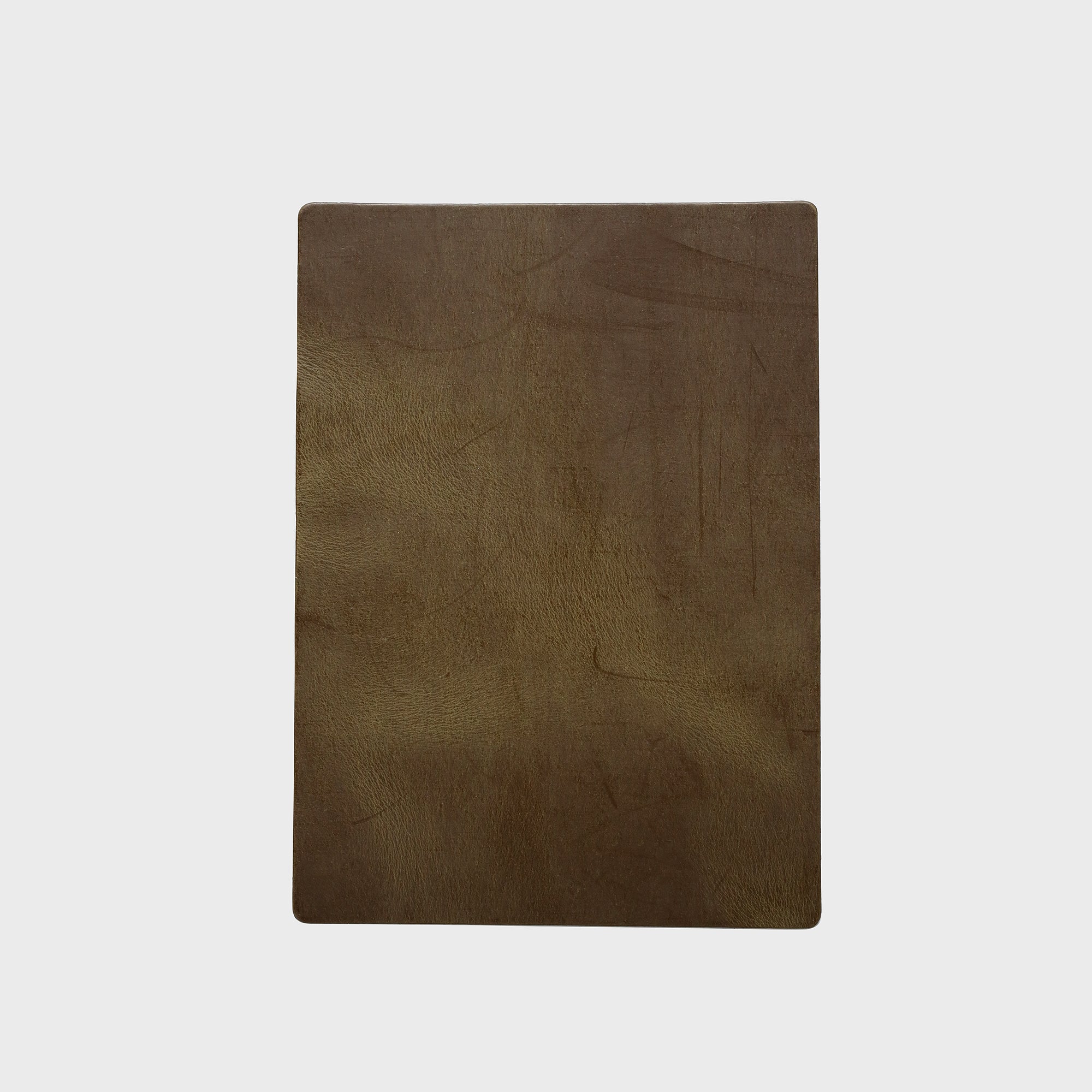 Personalised Recycled Leather Mini Mouse Mat - Brown