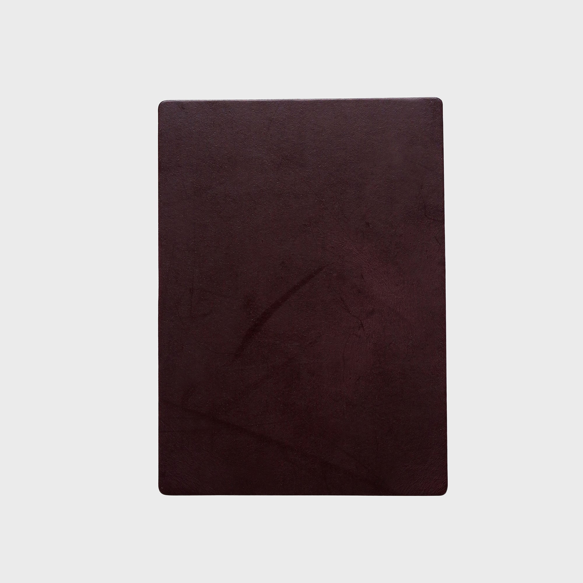 Personalised Recycled Leather Mini Mouse Mat - Burgundy