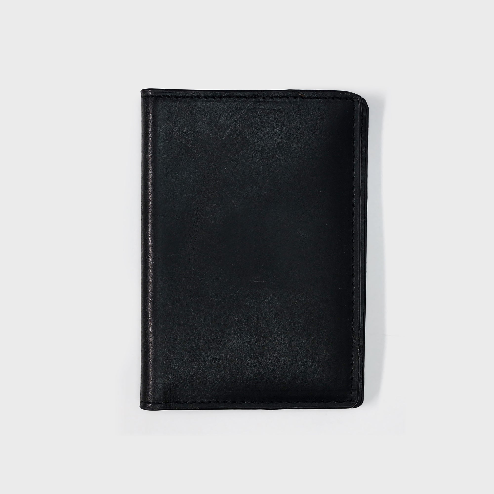 Personalised Leather Passport Cover - Black