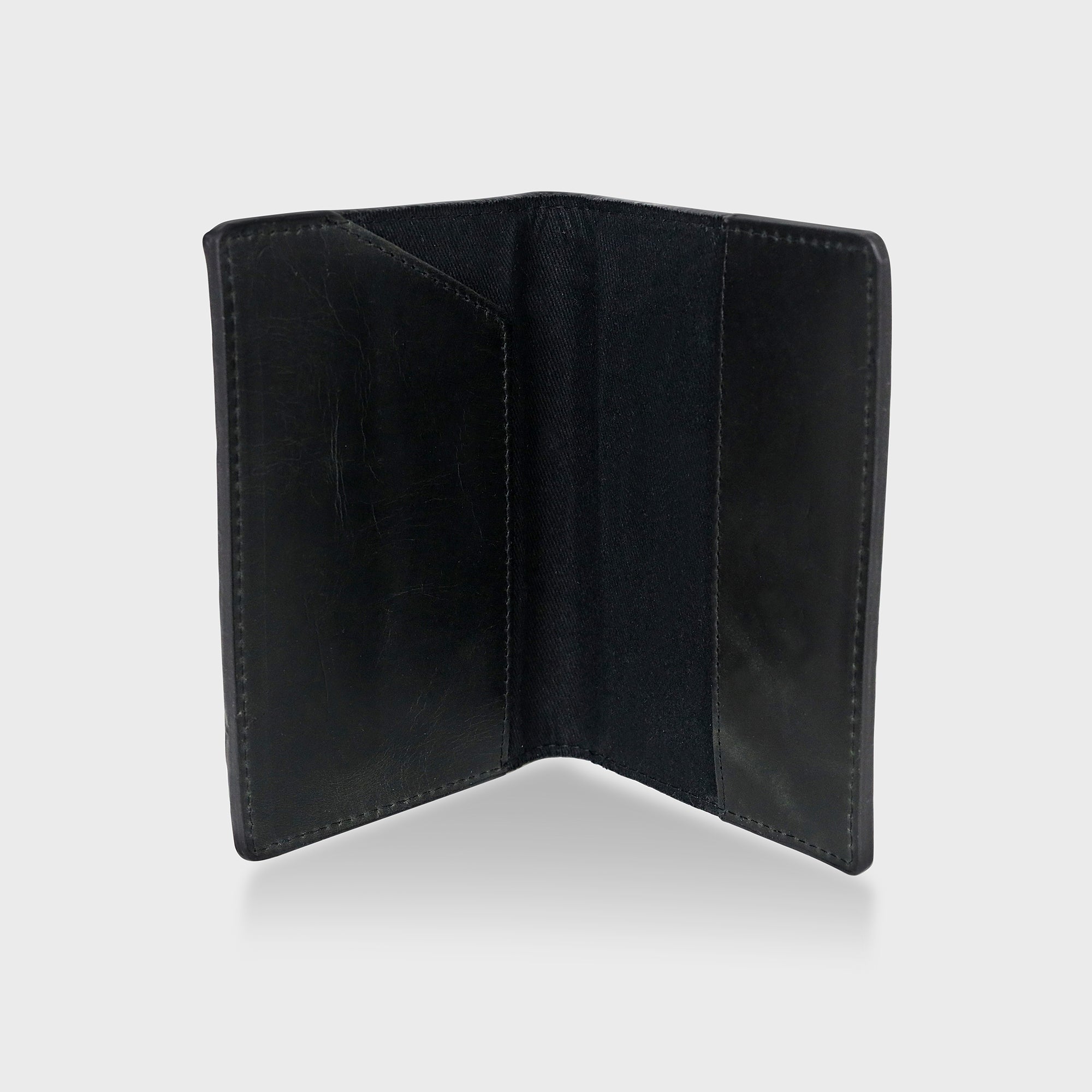 Personalised Leather Passport Cover - Black