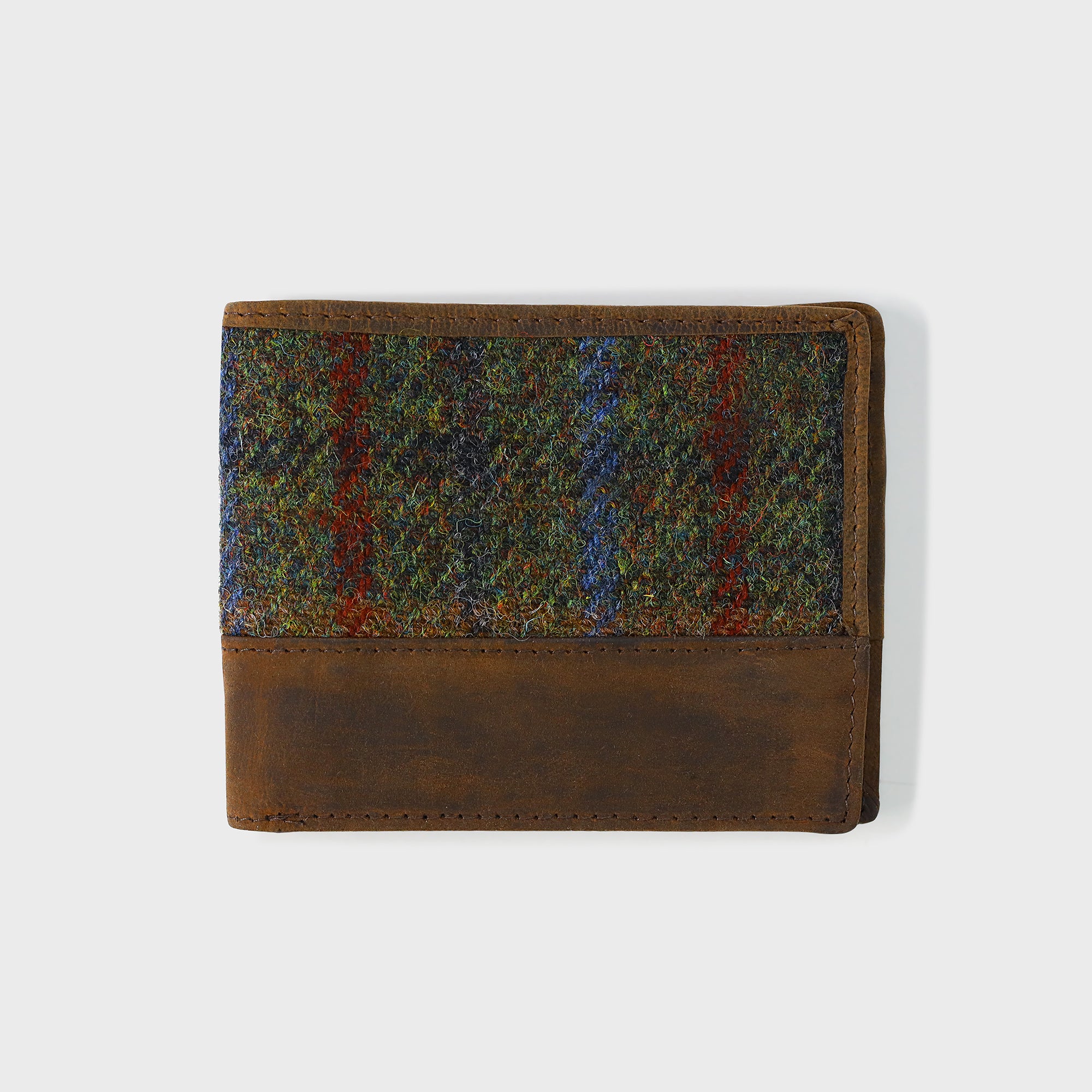 Personalised Harris Tweed Wallet - Breanais Brown Tweed