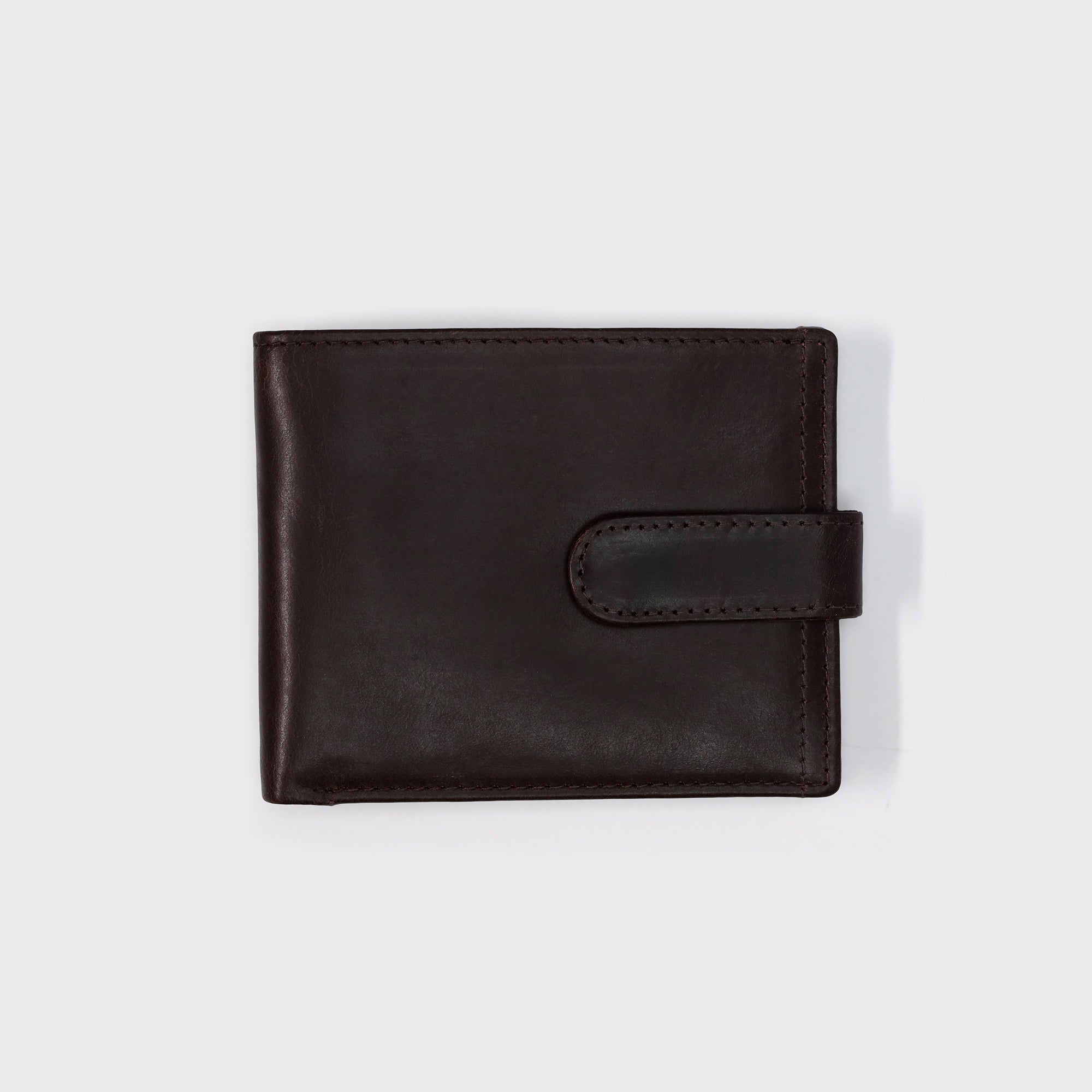 Personalised Leather BiFold Wallet - Brown