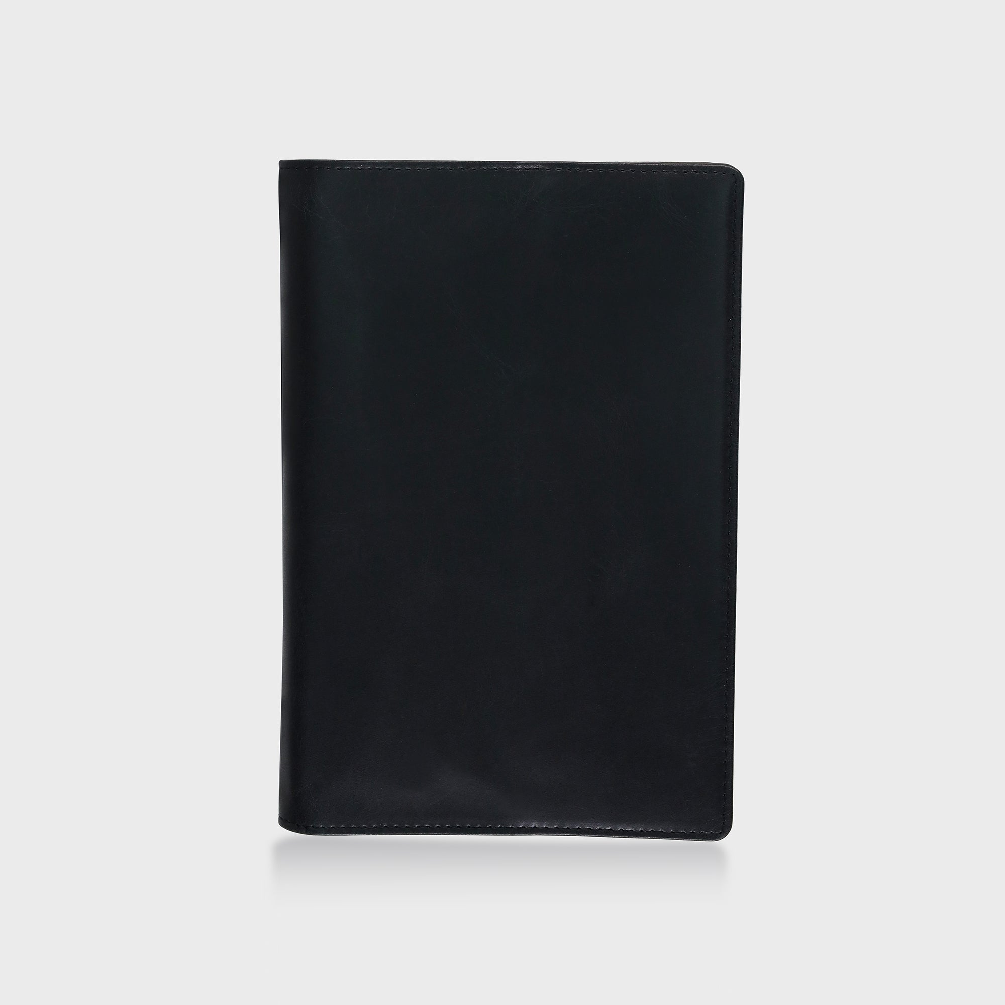 Personalised Refillable Leather Notebook - Black