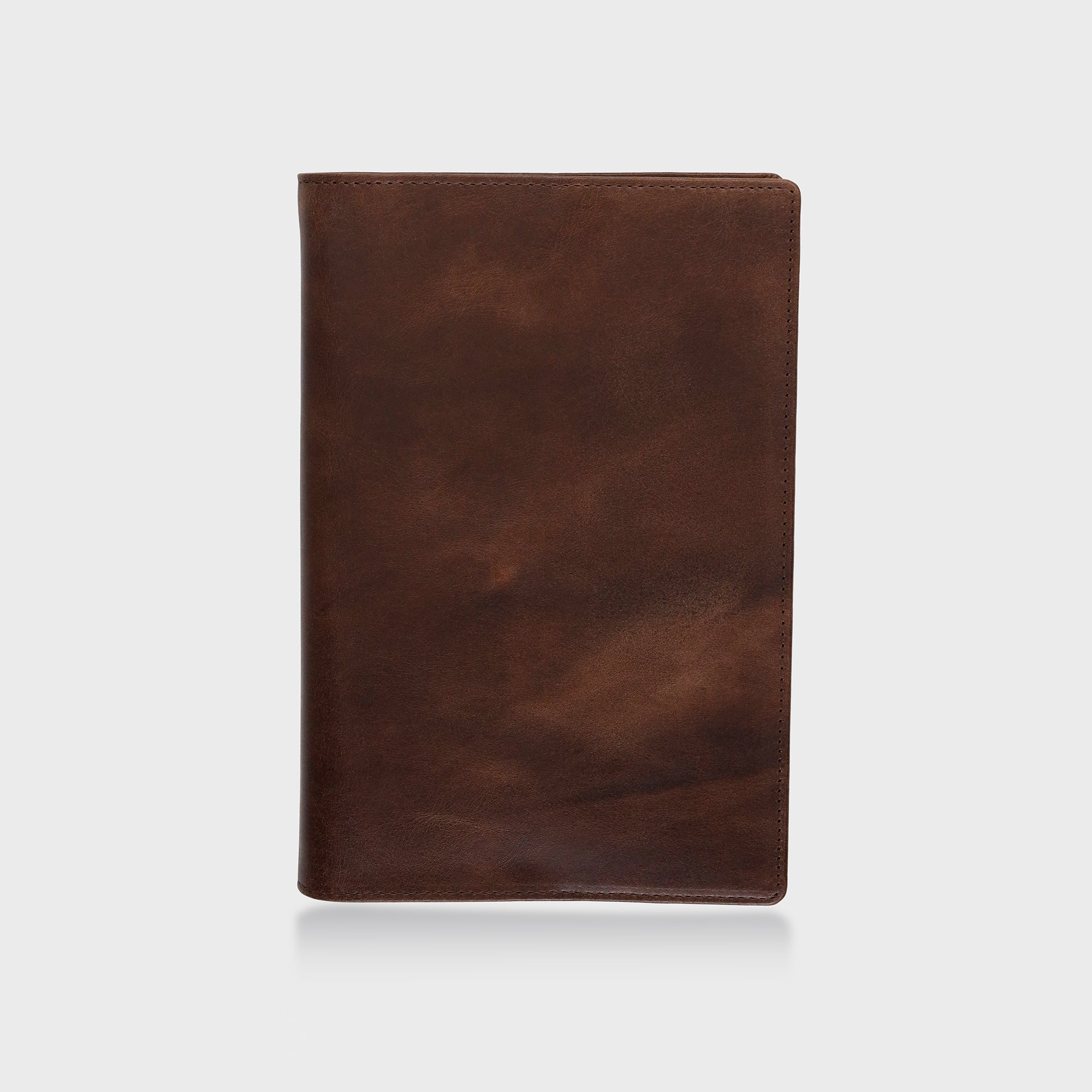 Personalised Refillable Leather Notebook - Brown