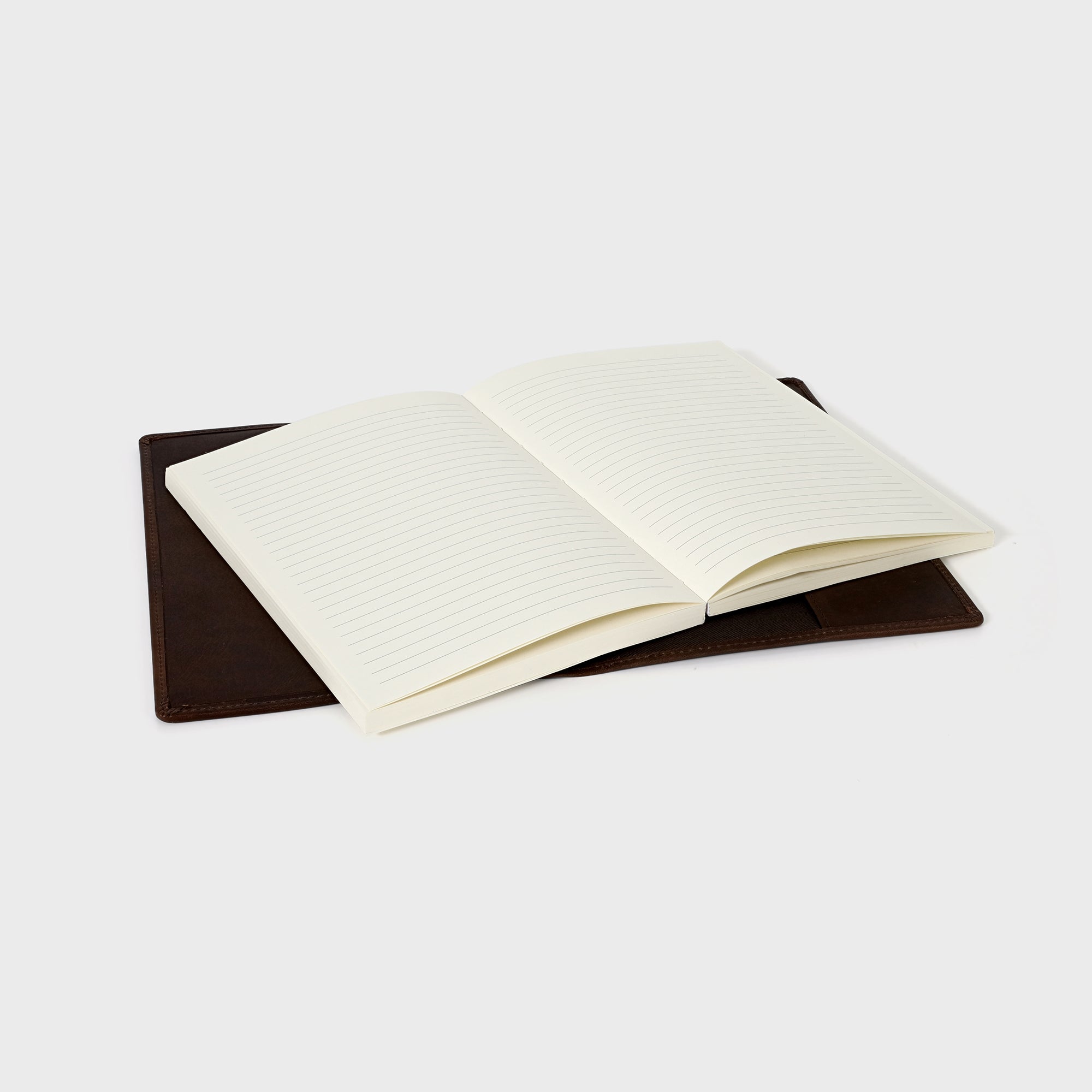 Personalised Refillable Leather Notebook - Brown