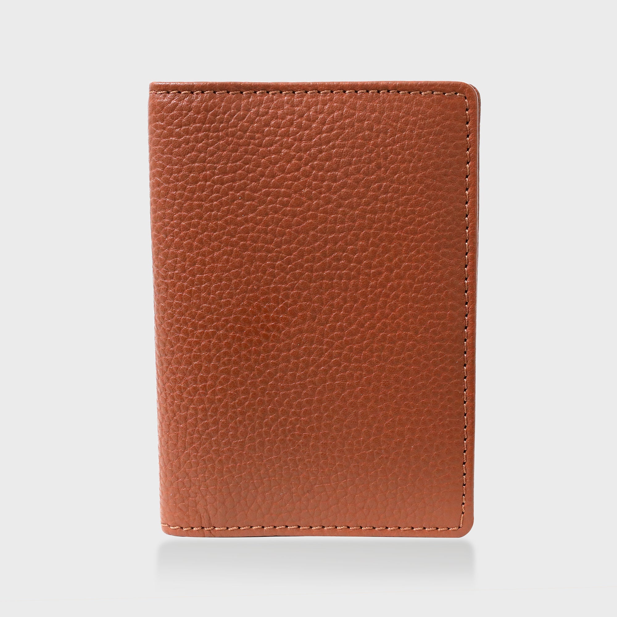 Personalised Pebble Grain Leather Passport Holder - Tan / Navy