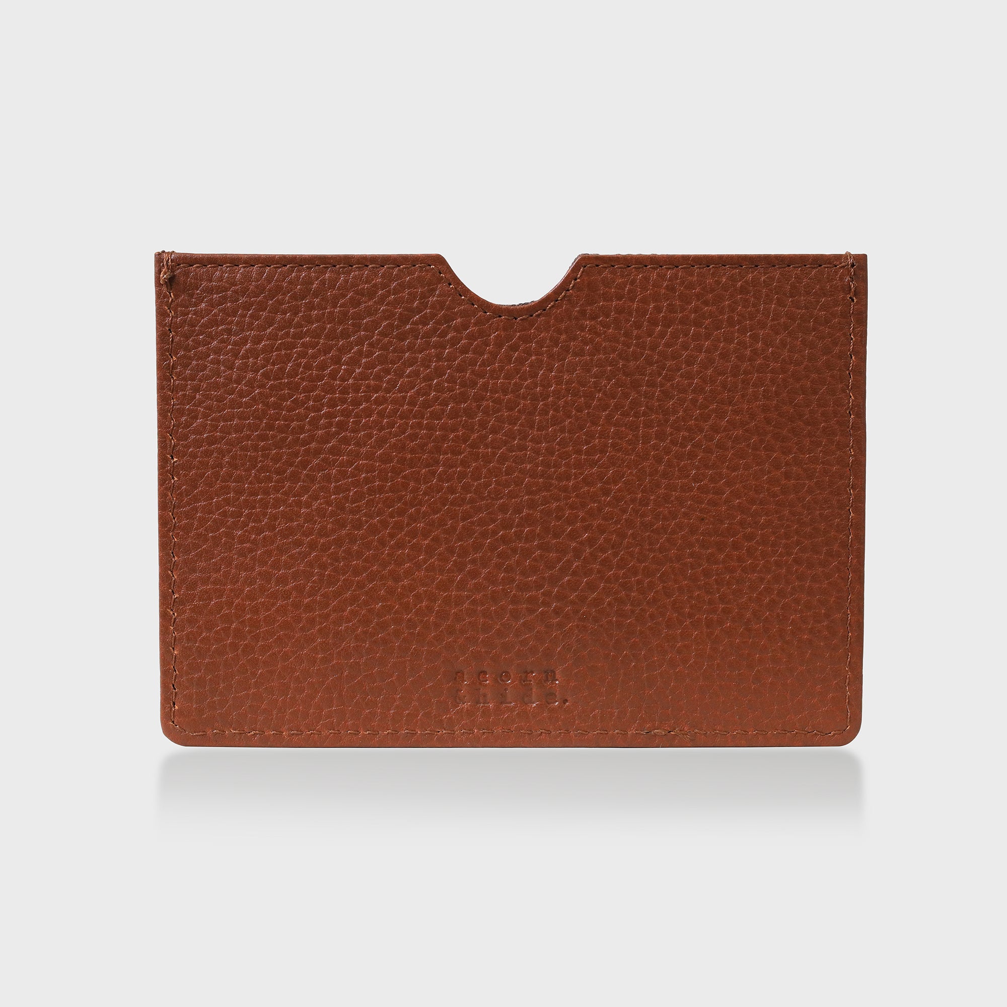 Personalised Pebble Grain Leather Passport Sleeve - Tan