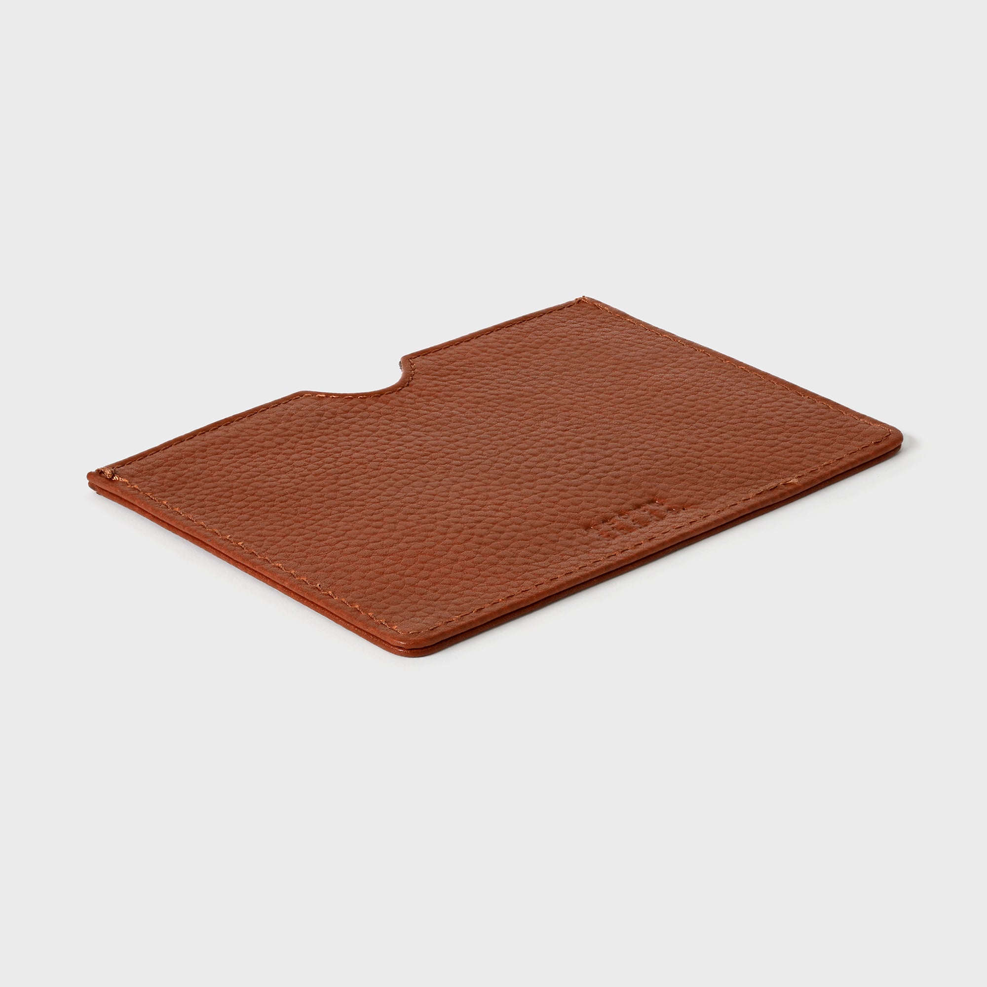 Personalised Pebble Grain Leather Passport Sleeve - Tan