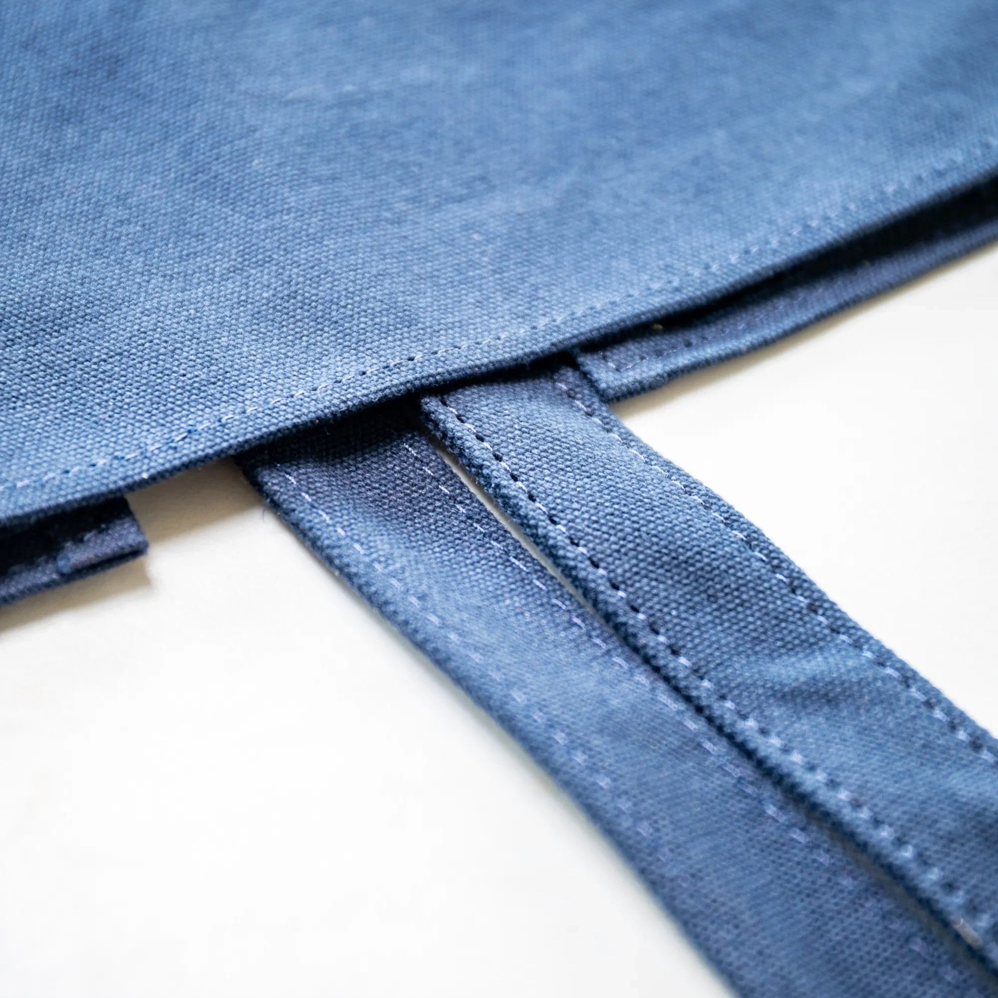 Personalised Leather and Canvas Apron - Navy