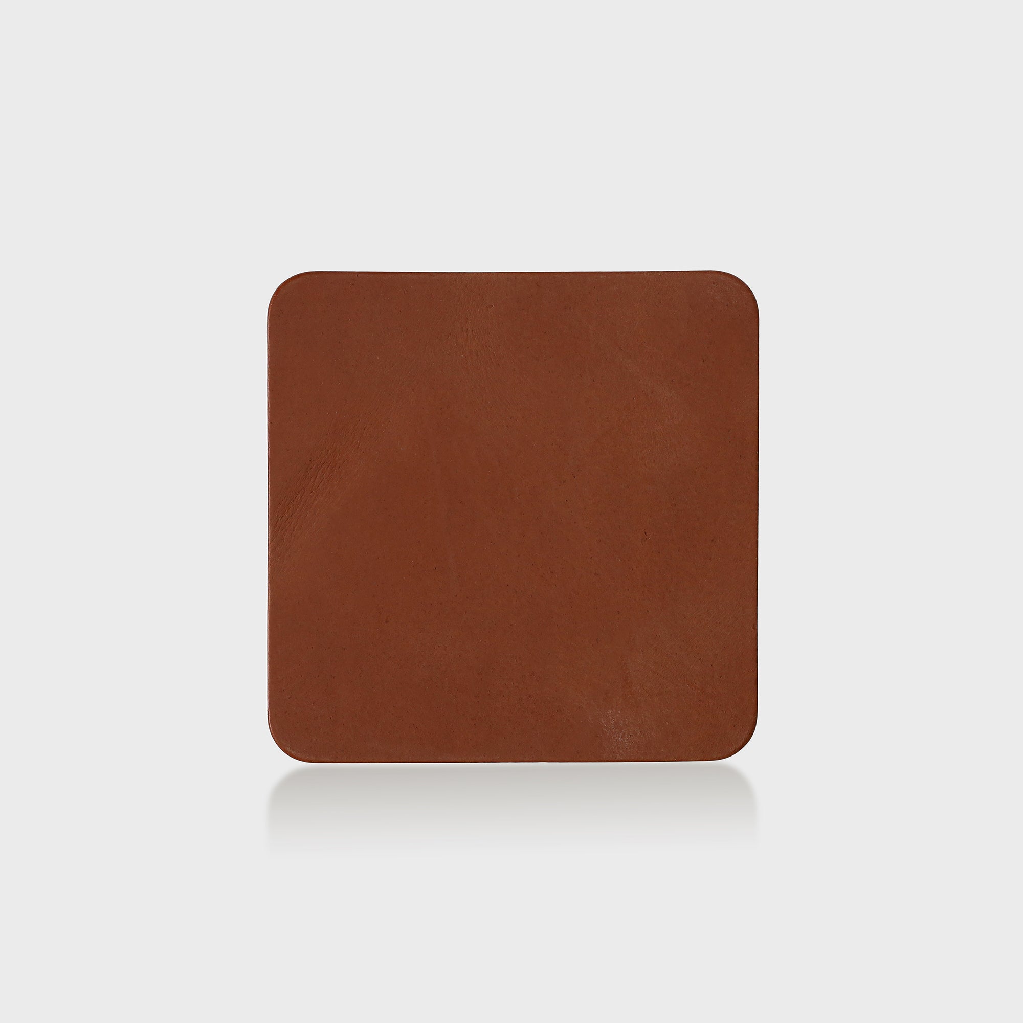 Personalised Leather Coasters - Tan