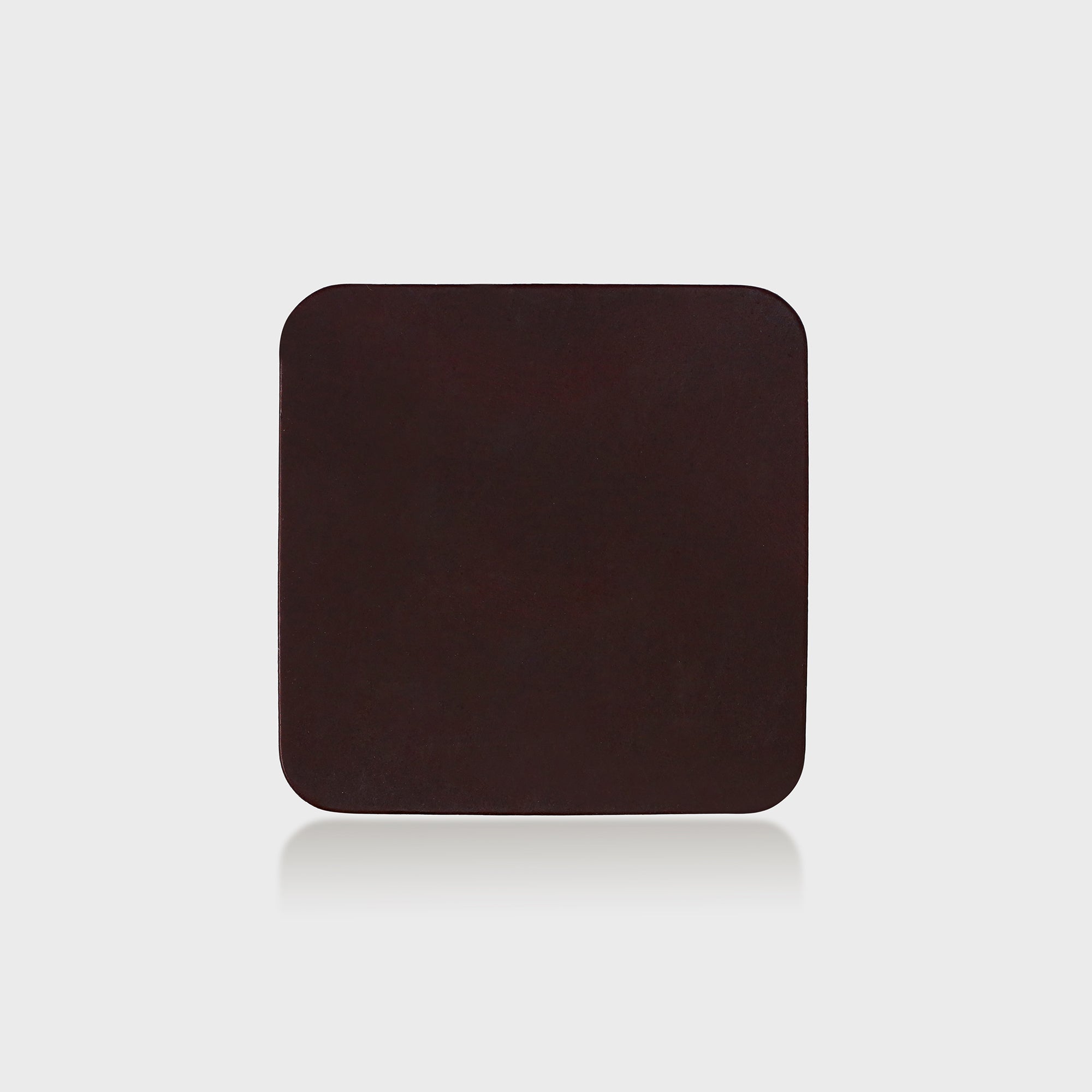 Personalised Leather Coasters - Burgundy